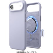 iPhone Air 対応 ケース MagSafe対応 シリコン 耐衝撃 指紋防止 MAGNETIC SILICONE CASE パープル EL_IQACSSCS5_PU