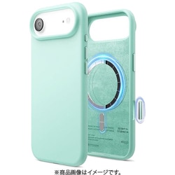 iPhone Air 対応 ケース MagSafe対応 シリコン 耐衝撃 指紋防止 MAGNETIC SILICONE CASE アクアスカイ EL_IQACSSCS5_AS