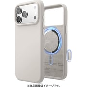 iPhone 17 Pro Max 対応 ケース MagSafe対応 シリコン 耐衝撃 MAGNETIC SILICONE CASE ストーン EL_IQGCSSCS5_ST