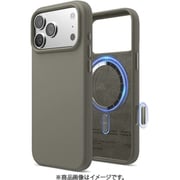 iPhone 17 Pro Max 対応 ケース MagSafe対応 シリコン 耐衝撃 MAGNETIC SILICONE CASE ミディアムグレー EL_IQGCSSCS5_MG