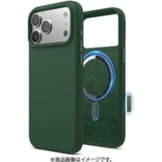 iPhone 17 Pro Max 対応 ケース MagSafe対応 シリコン 耐衝撃 MAGNETIC SILICONE CASE アルパイングリーン EL_IQGCSSCS5_AG