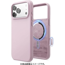iPhone 17 Pro Max 対応 ケース MagSafe対応 シリコン 耐衝撃 MAGNETIC SILICONE CASE ライトライラック EL_IQGCSSCS5_LL