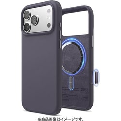 iPhone 17 Pro Max 対応 ケース MagSafe対応 シリコン 耐衝撃 MAGNETIC SILICONE CASE ディープラベンダー EL_IQGCSSCS5_DL
