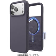 iPhone 17 Pro Max 対応 ケース MagSafe対応 シリコン 耐衝撃 MAGNETIC SILICONE CASE ディープラベンダー EL_IQGCSSCS5_DL