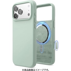 iPhone 17 Pro Max 対応 ケース MagSafe対応 シリコン 耐衝撃 MAGNETIC SILICONE CASE ミント EL_IQGCSSCS5_MT