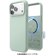 iPhone 17 Pro Max 対応 ケース MagSafe対応 シリコン 耐衝撃 MAGNETIC SILICONE CASE ミント EL_IQGCSSCS5_MT