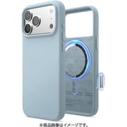 iPhone 17 Pro Max 対応 ケース MagSafe対応 シリコン 耐衝撃 MAGNETIC SILICONE CASE スカイブルー EL_IQGCSSCS5_SB