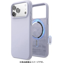 iPhone 17 Pro Max 対応 ケース MagSafe対応 シリコン 耐衝撃 MAGNETIC SILICONE CASE パープル EL_IQGCSSCS5_PR