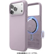 iPhone 17 Pro Max 対応 ケース MagSafe対応 シリコン 耐衝撃 MAGNETIC SILICONE CASE ソフトパープル EL_IQGCSSCS5_SP