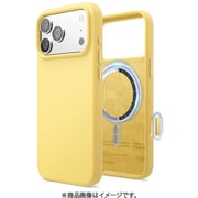 iPhone 17 Pro Max 対応 ケース MagSafe対応 シリコン 耐衝撃 MAGNETIC SILICONE CASE イエロー EL_IQGCSSCS5_YE