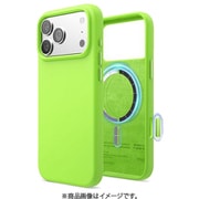 iPhone 17 Pro Max 対応 ケース MagSafe対応 シリコン 耐衝撃 MAGNETIC SILICONE CASE ライムグリーン EL_IQGCSSCS5_LG