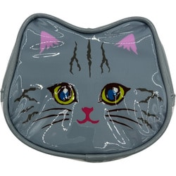 まるでネコ？！ PVCポーチ アメショー