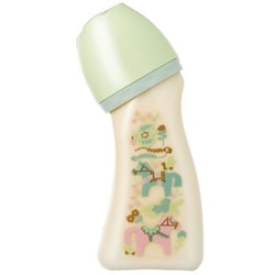 ブレイン 広口 Lovers Bottle 240ml [プラ PPSU 240ml 0ヶ月～ 広口タイプ クロスカット乳首付 日本製 吐き戻し軽減 限定ボトル 26年干支]