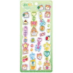【限定】 平成メモリー ぷくキラチャームステッカー はむちゃんずわーるど 123980