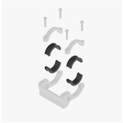 自転車アクセサリ RWBA001BLK ルートワークス バイクマウントアダプター 25.4mm