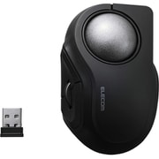 トラックボールマウス bitra 無線2.4GHz Bluetooth 34mmボール 人工ルビー 5ボタン 人差し指操作 電池式 静音 ブラック M-MT2MRSBK