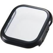 アップルウォッチ カバー Apple Watch Series 11/10（46mm） フルカバー ケース 強化ガラス 10H メタリック 耐衝撃PCフレーム 指紋防止 飛散防止 ブラック AW-25AFCGPBK