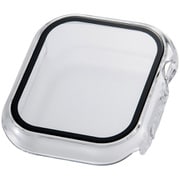アップルウォッチ カバー Apple Watch Series 11/10（42mm） フルカバー ケース 強化ガラス 10H 耐衝撃PCフレーム 指紋防止 飛散防止 クリア AW-25BFCGCR