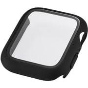 アップルウォッチ カバー Apple Watch SE 第3世代/第2世代（44mm） フルカバー ケース 強化ガラス Gorilla（R） 10H 耐衝撃PCフレーム 指紋防止 飛散防止 ブラック AW-25DFCGOBK