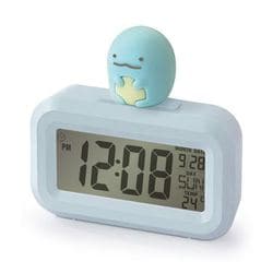 3Dフィギュア付デジタルクロックすみっコぐらし とかげ AC24025SXSG-BU