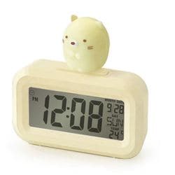 3Dフィギュア付デジタルクロックすみっコぐらし ねこ AC24025SXSG-BE