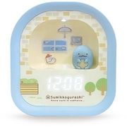 3Dフィギュア付LEDライトデジタルクロックすみっコぐらし とかげ AC24026SXSG-BU