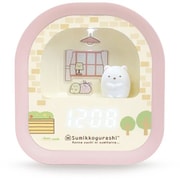 3Dフィギュア付LEDライトデジタルクロックすみっコぐらし しろくま AC24026SXSG-PK