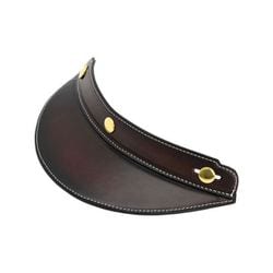 ヴィンテージレザーバイザー エイジングダークブラウン