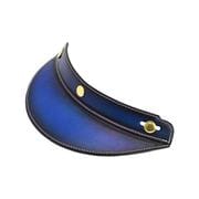 ヴィンテージレザーバイザー エイジングブルー