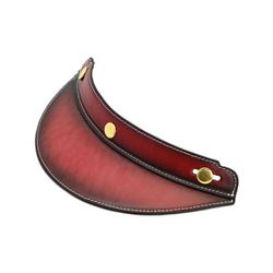 ヴィンテージレザーバイザー エイジングレッド