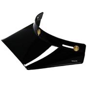 ロングスクエアバイザー ブラック