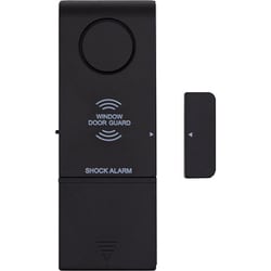 防犯アラーム マグネット 衝撃センサー 薄型 窓ドア ブラック KSA-201