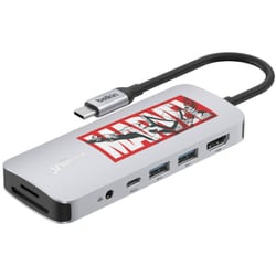 Connect USB-C 7-in-1 マルチポートハブ マーベル スパイダーマン AVC009qcMVV2-DY