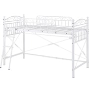 カーテンを取り付けられるロフトベッド KH-3590WH