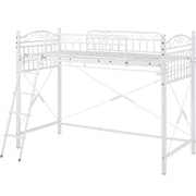 カーテンを取り付けられるロフトベッド KH-3591WH