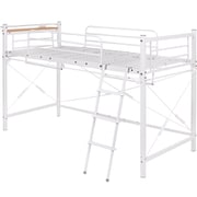 カーテンを取り付けられるロフトベッド KH-3690WH