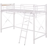 カーテンを取り付けられるロフトベッド KH-3691WH