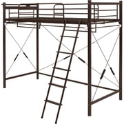 カーテンを取り付けられるロフトベッド KH-3692DBR