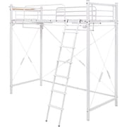 カーテンを取り付けられるロフトベッド KH-3693WH