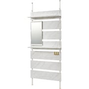 突っ張りミラー付きラック KTR-3218MWH