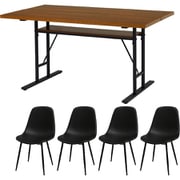 ダイニング5点セット LT-4770DBR34BK-5S