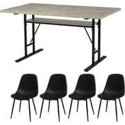 ダイニング5点セット LT-4770GY34BK-5S