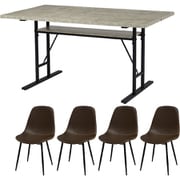 ダイニング5点セット LT-4770GY34DBR-5S