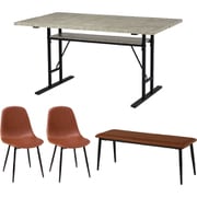 ダイニング4点セット LT-4770GY-44BR-4S