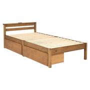 組立簡単 マットレス・引出し付シングルベッド MB-5150S-LBR3302HS