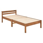 組立簡単 マットレス付宮棚付きシングルベッド MB-5151S-LBR3302