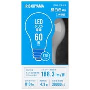 LEDシリカ電球 E26 60W 昼白色 LDA4N-G/W-6LW