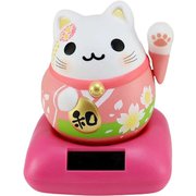 WJ-9277 [ソーラー招きふくたま ピンク猫]