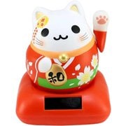 WJ-9278 [ソーラー招きふくたま レッド猫]
