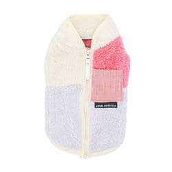 pipi 背開き ボアベスト ピンク4号 秋冬服 着せやすい 寒さ対策 お散歩 トイプードル チワワ ダックス 小型犬用 PP252-022-039